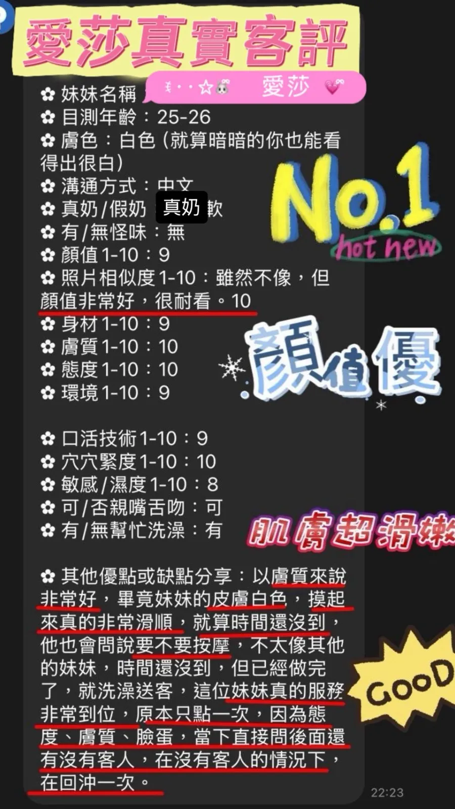 愛莎客人評價